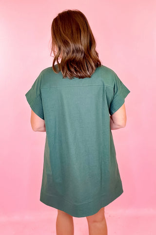  Mini Dress Forest Green