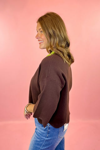 Scallop Sweater Brown