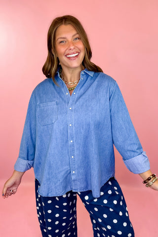Chambray Denim Top Denim