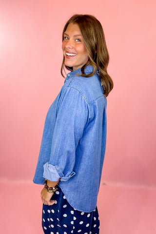 Chambray Denim Top Denim