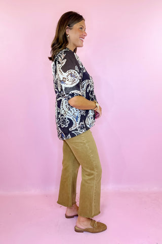 Cropped Bootcut Jean - Deep Camel