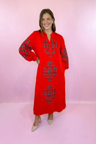 Midi Dress Red