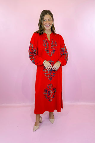 Midi Dress Red
