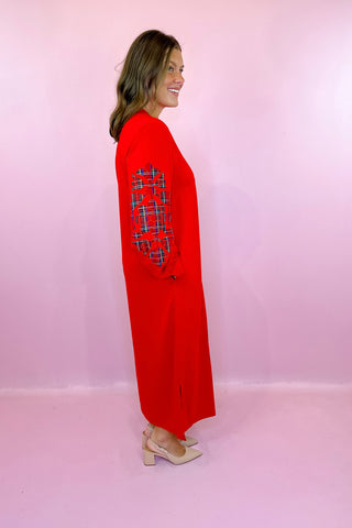Midi Dress Red