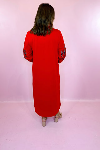 Midi Dress Red
