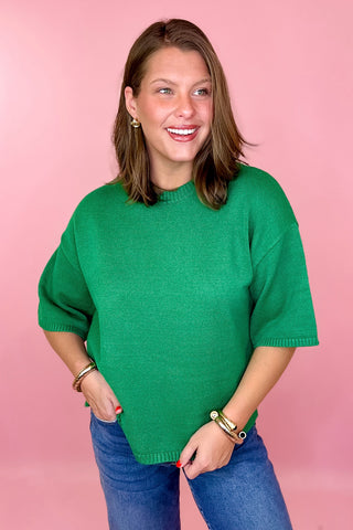 True Classic Short Sleeve Sweater Green