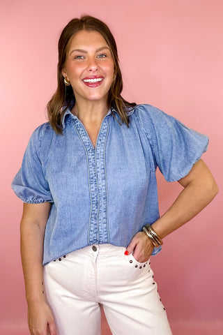 Truly Yours Denim Top Denim