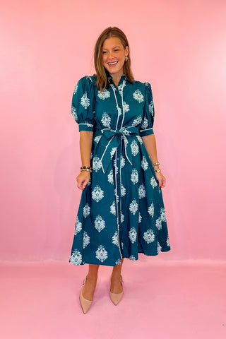 Victoria Dunn Maxi Dress Frosted Crest