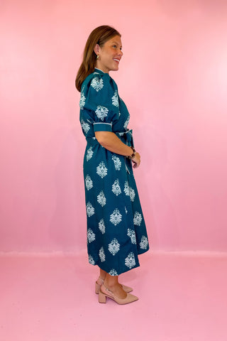 Victoria Dunn Maxi Dress Frosted Crest