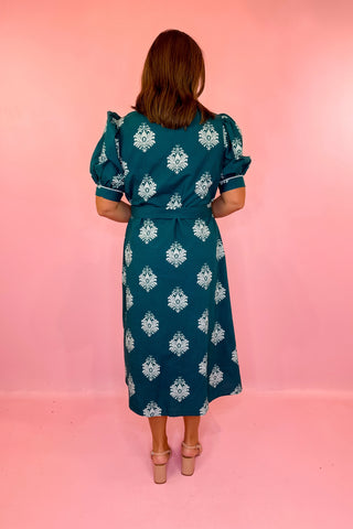 Victoria Dunn Maxi Dress Frosted Crest