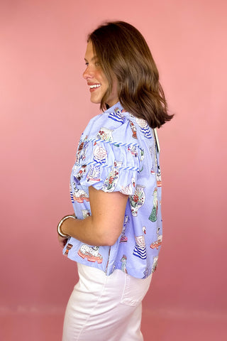 Vintage Soul Top Blue