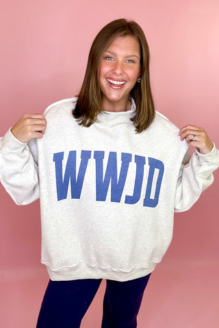 WWJD/Amen Reversible Mock Sweatshirt