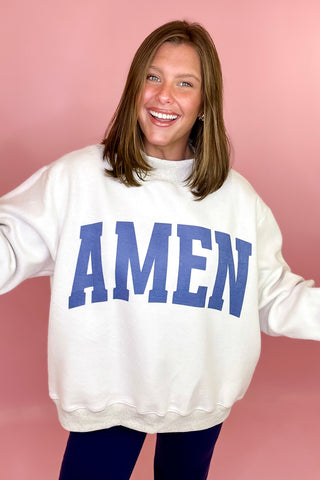 WWJD/Amen Reversible Mock Sweatshirt
