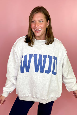 WWJD/Amen Reversible Mock Sweatshirt