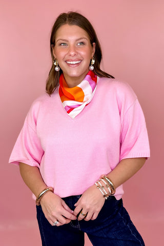 Wavy Silk Bandana Scarf