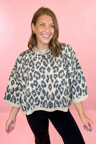 Leopard Sweater Brown