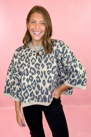 Leopard Sweater Brown