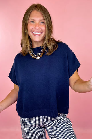  Sweater Top - Navy