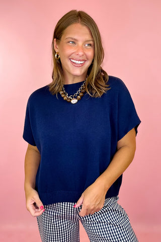  Sweater Top - Navy