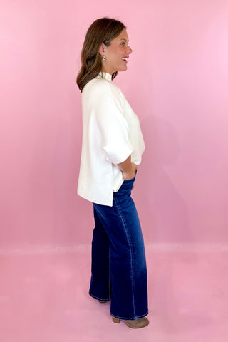 Wren High Rise Wide Leg Jean - Dark Wash