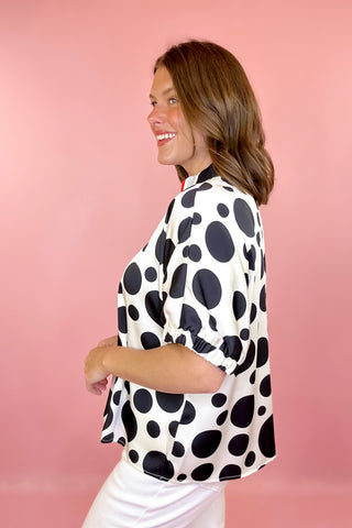 You've Been Spotted Polka Dot Top