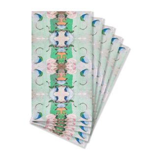 Laura Park: Monet's Garden Green Guest Towels