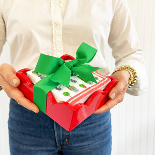 Christmas Topiaries Paper Cocktail Napkins