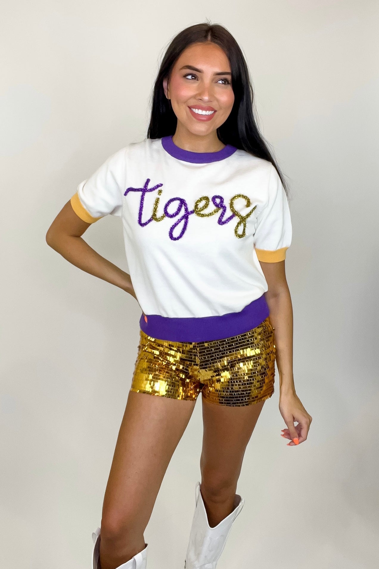 Ladies Geaux Tigers Sweater by Sparkle City