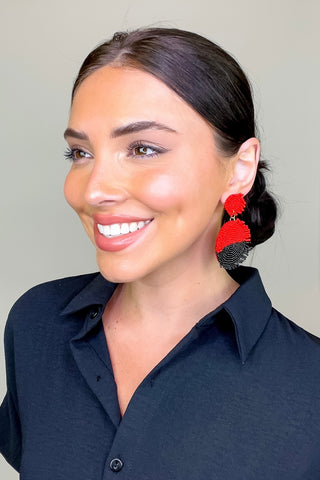 Stadium Cheers Beaded Earrings