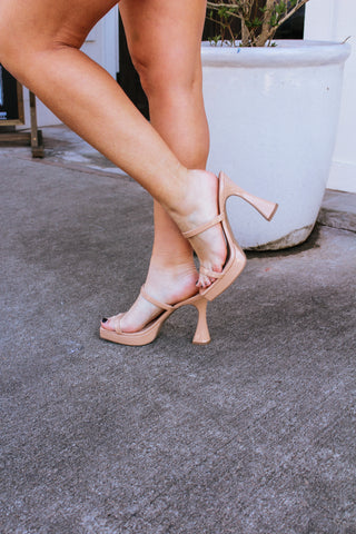 Lead Me There Heel in Camel