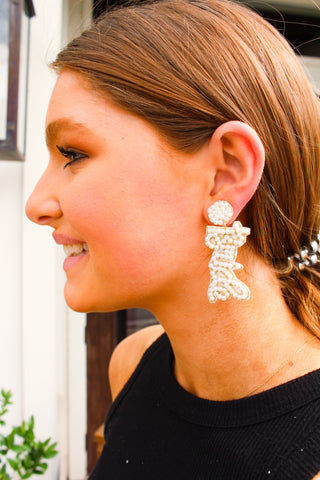 Bride Beaded Earring