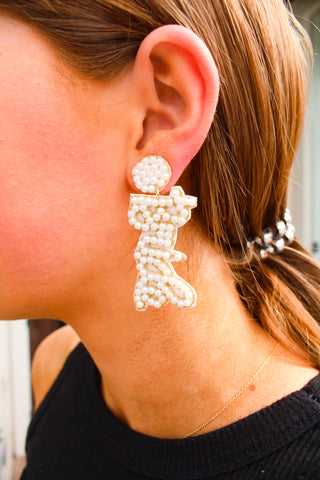 Bride Beaded Earring