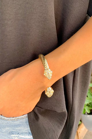 Oversized Gold Rope Cuff